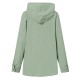 Women 100  Cotton Solid Color Wide Collar Button Cuffs Hoodie