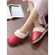 Women Warm Lining Waterproof Slip Resistant Backless Winter Indoor Slippers