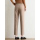 Pocket Step Hem Tailored Pants For Women