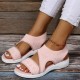 Plus Size Comfy Casual Knitted Breathable Stretch Sports Sandals For Women