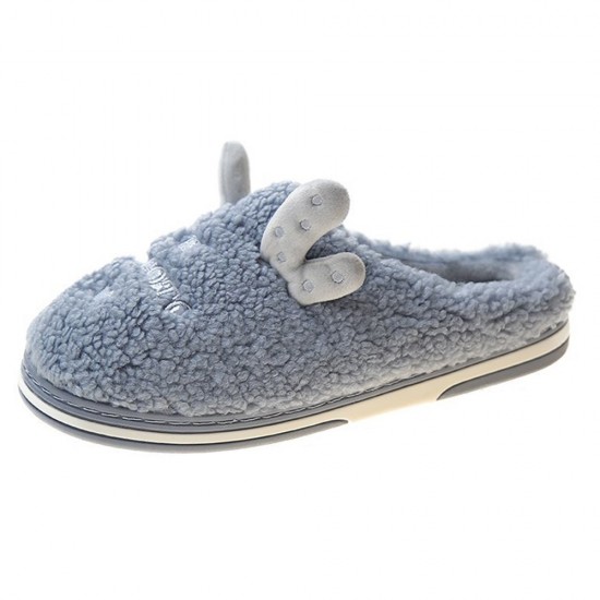 Women’s Cute Antlers Warm Lining Casual Home Plush Slippers