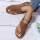 Women Casual Summer Beach Vacation Hook   Loop Thumb Sandals